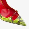 Fashion Roman Red Black Rivet Thin High Heels Shose 2024 New Women's Spring Summer Sexy Pointy Metal Buckle Show High Heels Size 34-44