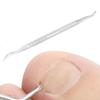 Подъемник для вросшего ногтя, Двусторонняя нержавеющая сталь, Инструмент для чистки вросшего ногтя