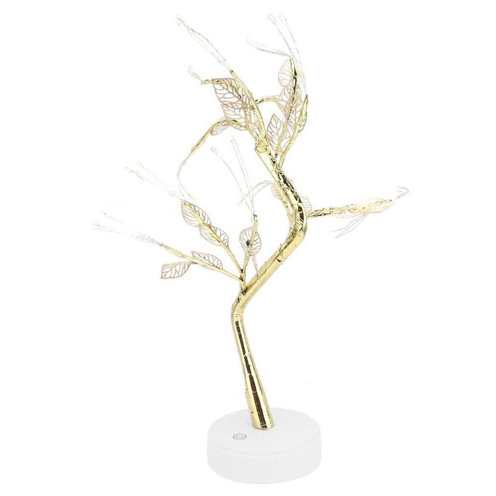 72 LEDs Tree Shape Lamp Touch Switch Leaf Tree Lamp Energy Saving Decorative Lamp Desktop