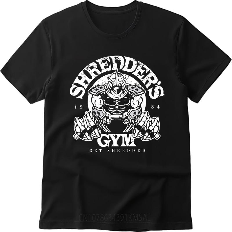 Stylish Unisex Summer tshirt Shredders Gym Get Shredded 1984 Short Sleeve Relaxed Fit ONeck For Men Top Tees Male Teeshirt
