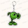 Ключевые брелоки для аксессуаров из видеоигры Plants Vs Zombies Сумка Подсолнух Горохострел Садовая Война Брелоки Украшения Для Фанатов Игроков Подарки