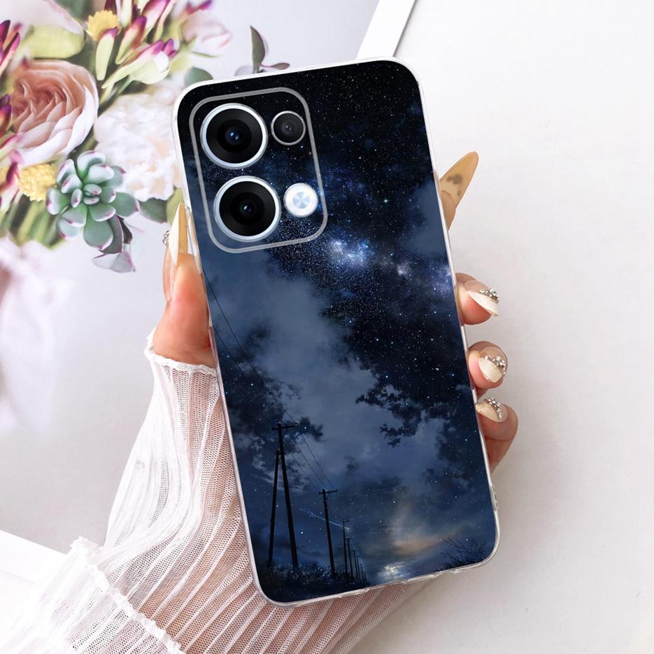 For Oppo Reno13 Pro Case CPH2697 Luxury Flowers Butterfly Painted Cover Soft Slim Phone Case For Oppo Reno 13 Pro Reno13 5G Bags