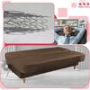 Kanapa sofa Iza rozkładana wersalka spania bonell łóżko Family meble brązowy
