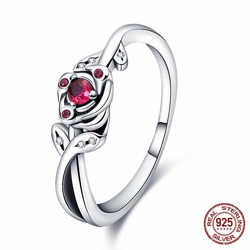 Абсолютно новое 100% подлинное 925 серебряное женское кольцо оригинальное сердце корона розовое золото кристалл обручальное кольцо годовщина свадьбы ювелирное изделие