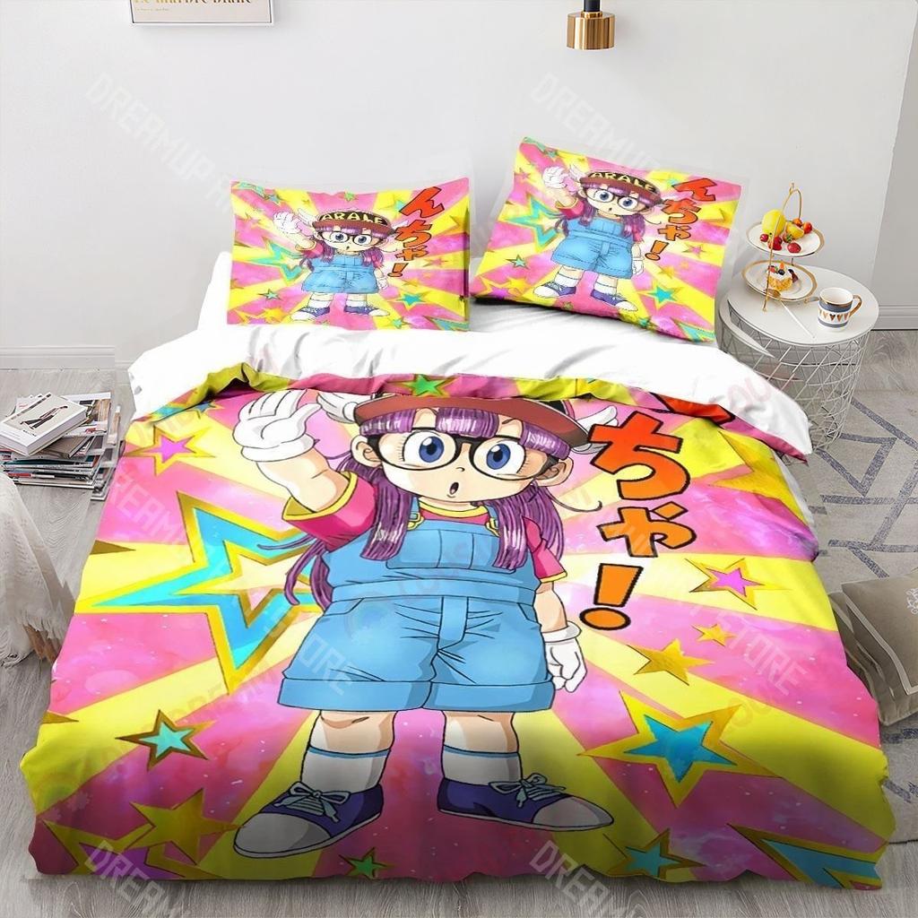 3D Печатный Постельное Белье с Арале Норимаки из Dr. Slump для Мальчиков Девочек Пододеяльник Наволочка Размеры: Полуторный, Евро, King, Полный, Односпальный, Двуспальный