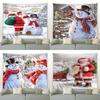 Christmas Snowman Print Tapestry Bedroom Living Room Home Decoration Wall Decoration Background Cloth