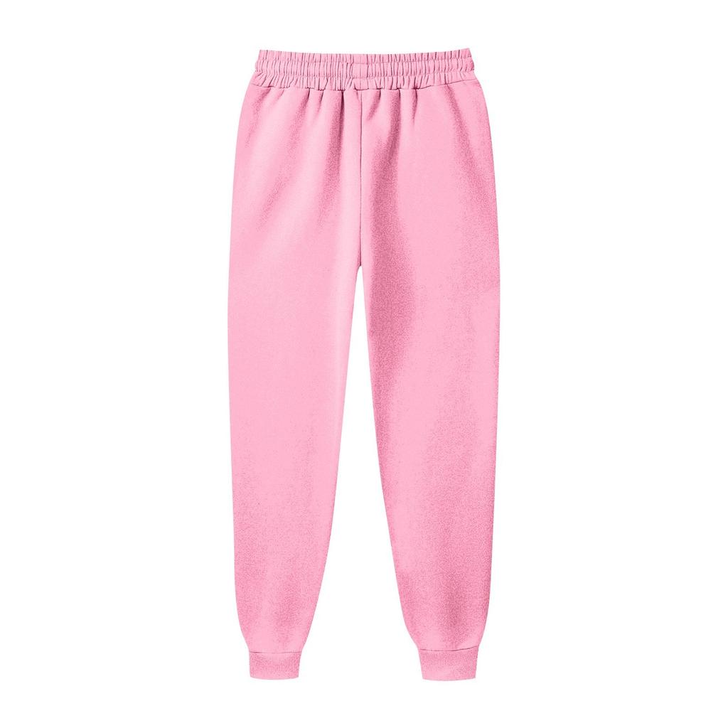 Женские зимние спортивные штаны, однотонные повседневные брюки, женские флисовые спортивные штаны, широкие прямые брюки