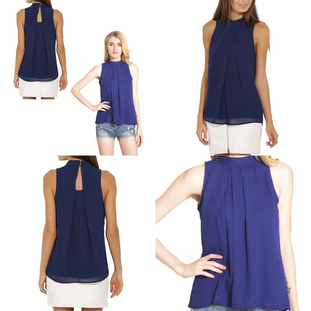 Elegant Summer Chiffon Blouse For Women In 15 Gorgeous Colors And 6 Sizes