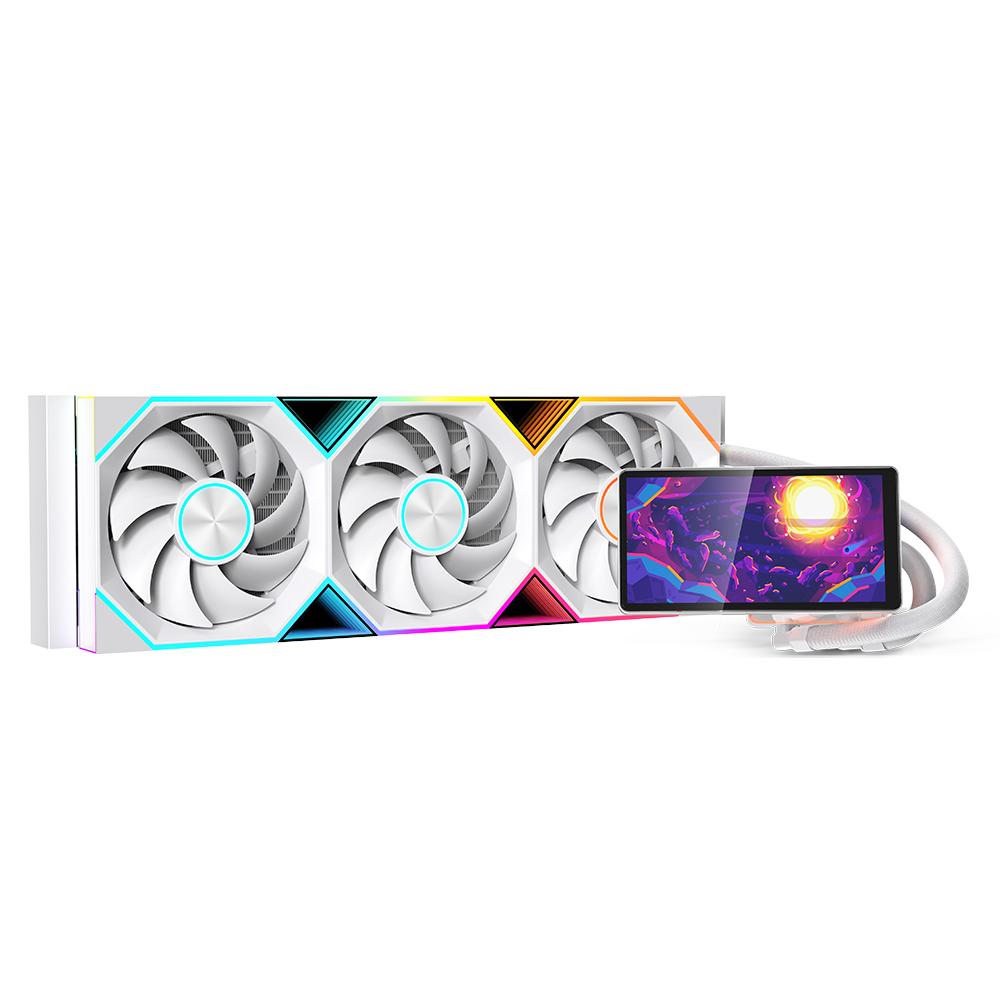 Jungle Leopard Pro Flow 360 ARGB Все-в-одном ЖК-ЭКРАН СЖО Жидкостное Охлаждение Радиатор Охлаждения 5V3PIN ARGB Вентилятор CPU Жидкостный Охладитель