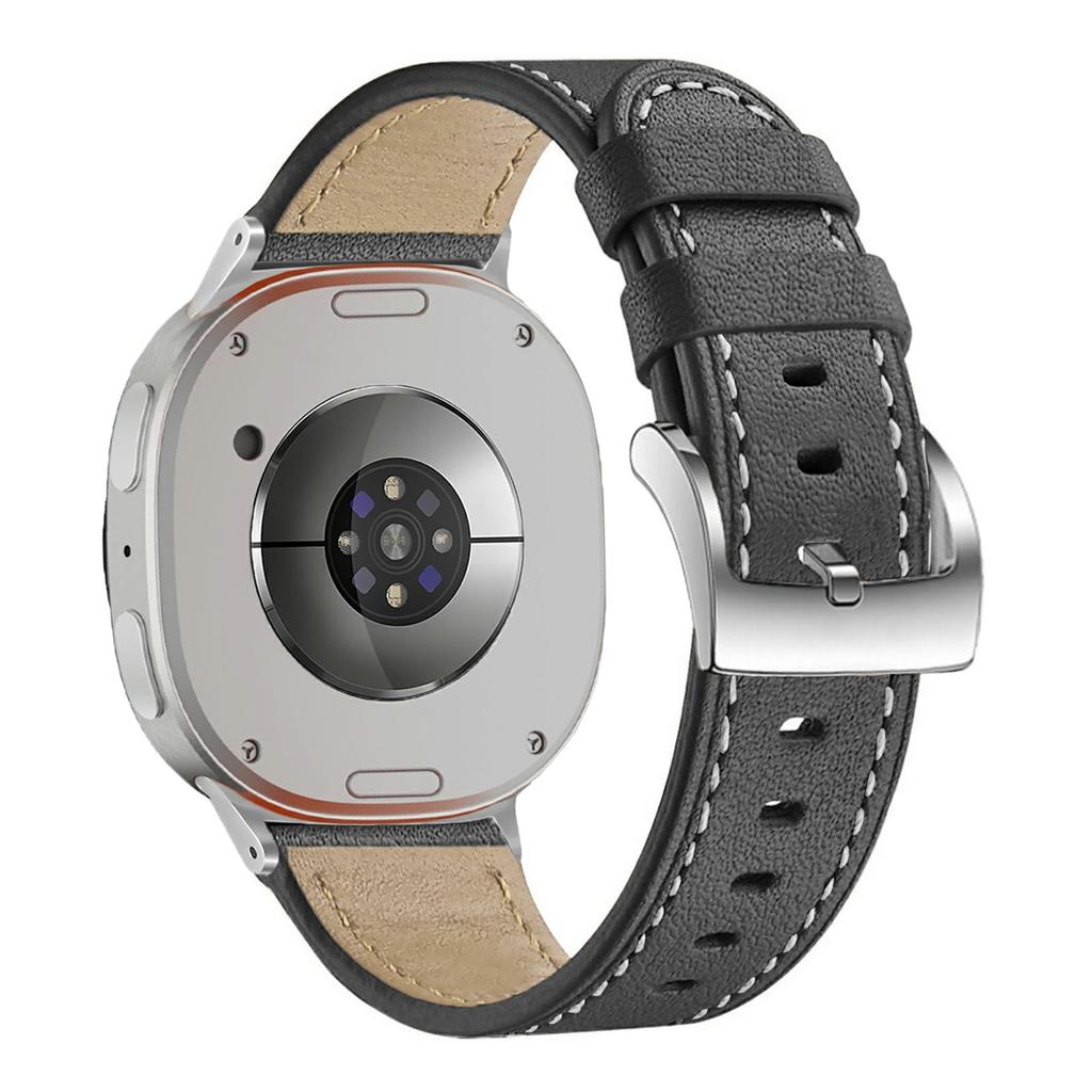 Ремешок для Samsung Galaxy Watch8 44мм/40мм/Watch8 Classic 46мм с закругленным концом из натуральной коровьей кожи