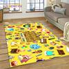 Cute Animal Crossing New Horizons Cartoon Carpet Rug for Bedroom Living Room Home Sofa Decoration,Kid Game Large Decor Floor Mat