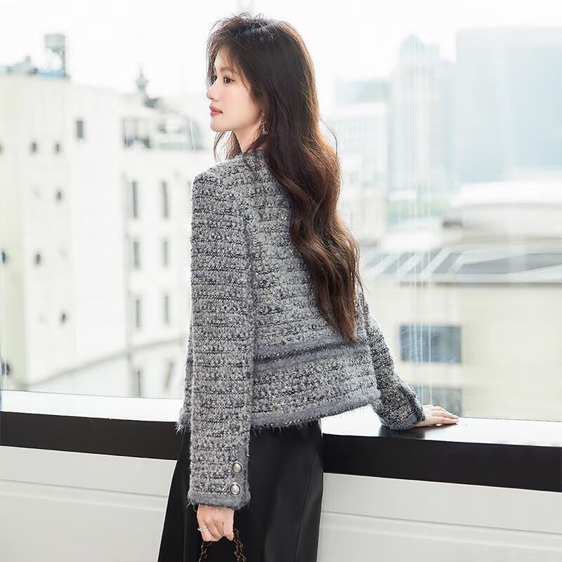 Women's Elegant Tweed Short Jacket