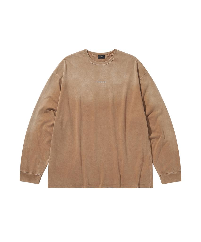 LIBERE Reflect Logo Long Sleeve T-Shirts / Brown