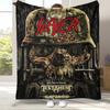 Классический знак хэви-метал рок-группы Slayer, фланелевое одеяло, ультрамягкий теплый плюшевый плед для дома, спальни, кровати, дивана, кемпинга, пикника