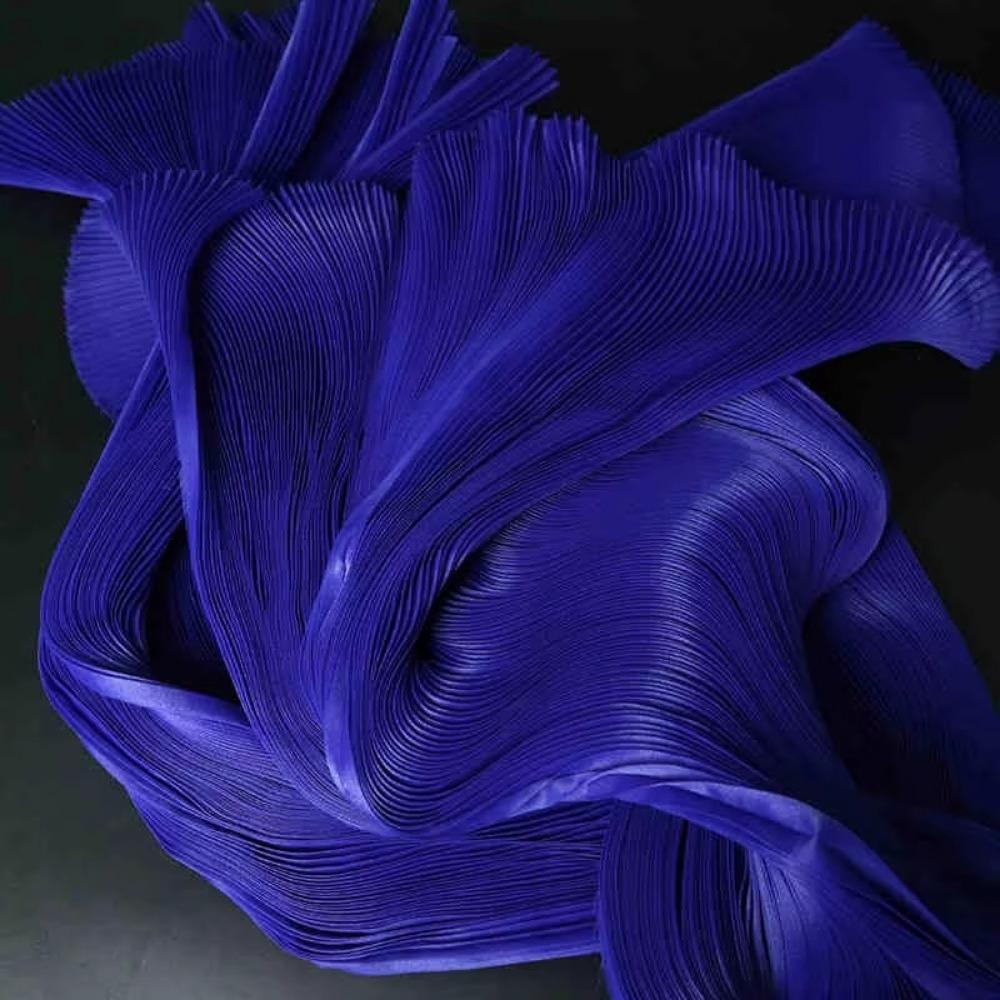 Ткань плиссе из органзы шириной 142 см, с мелкой складкой, для рукоделия, жесткий материал, сценическое украшение