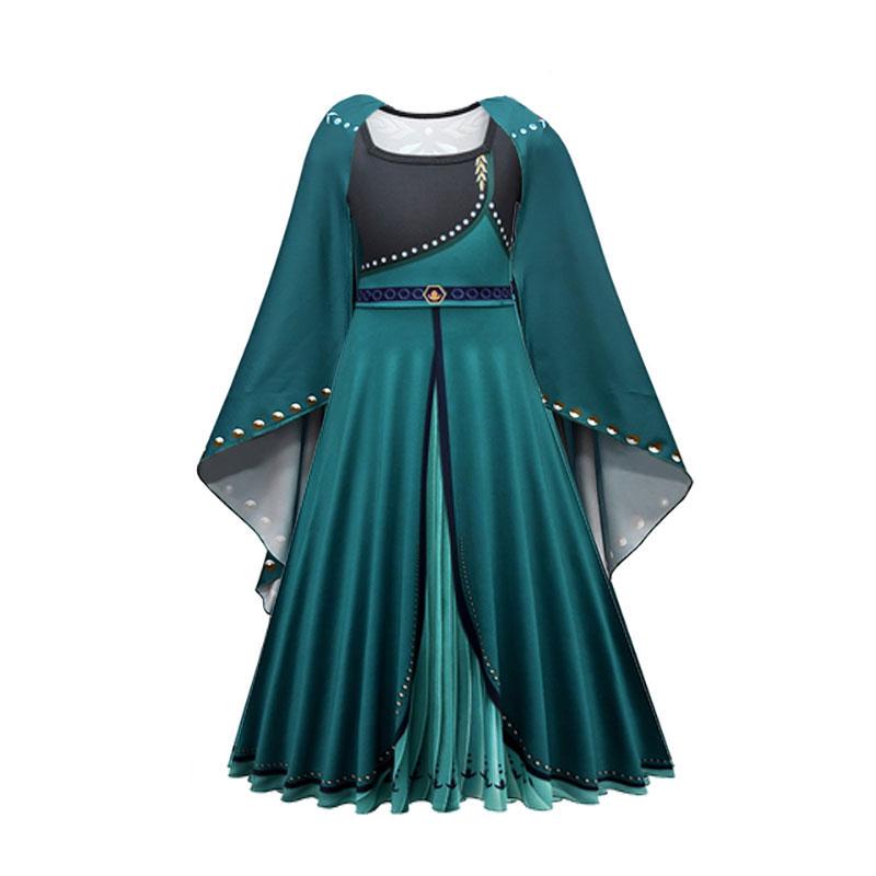 Girls Princess Dress Kids Elsa Anna Snow White Aurora Belle Rapunzel Peach Halloween Costume Children Birthday Party Clothes