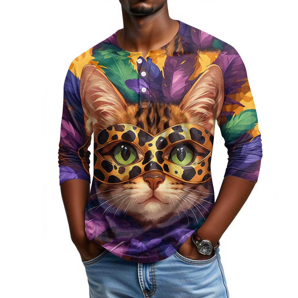 Мужской топ с рукавом реглан и рукавом три четверти