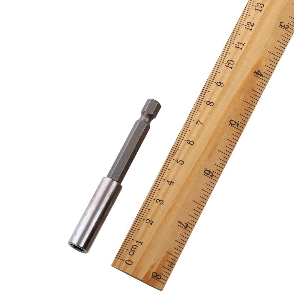 Connect 1/4" Power Tools Screwdriver Extension Hex Shank Rod Socket Drill Bit Holder Extender