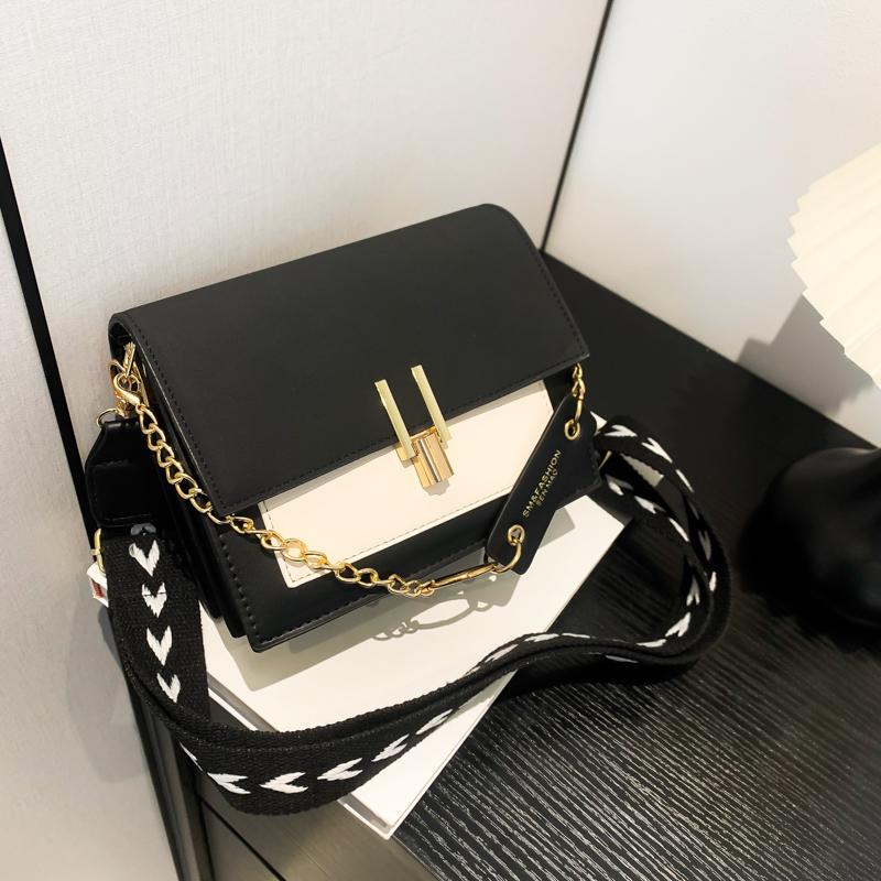 Весенняя новая контрастная модная сумка через плечо из искусственной кожи, подходит для деловых поездок, походов по магазинам, вечеринок и отдыха с друзьями