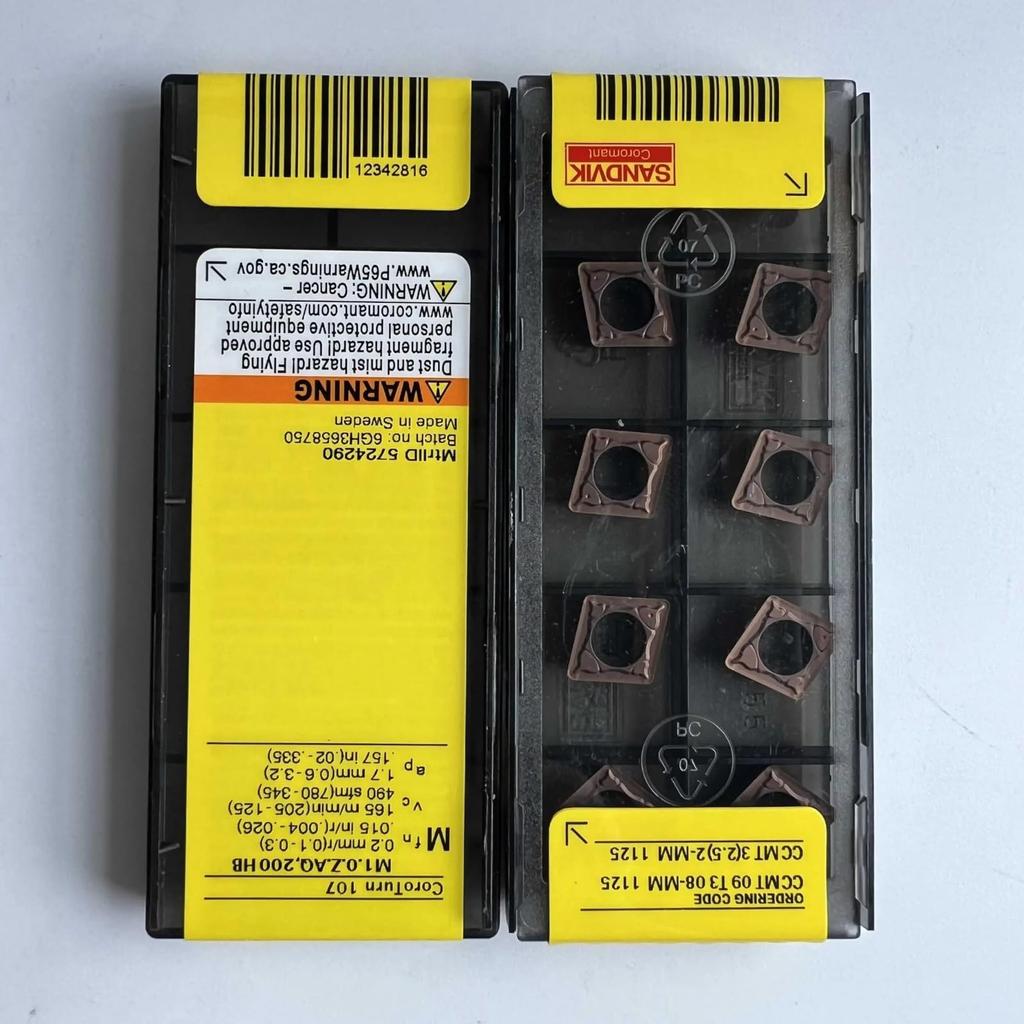 Original Sandvik / CCMT09T308-MM 1125 / CNC Lathe Carbide Blade 10 Pcs
