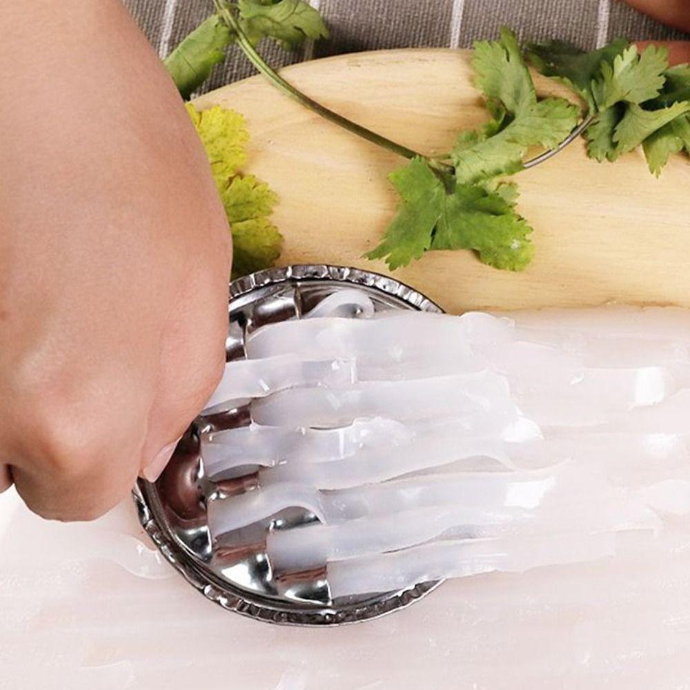Silver Cold Jelly Grater Professional Cold Jelly Slicer Kitchen Gadgets Jelly Scraper Noodle