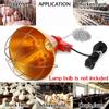 275W 175W E27 Pet Heating Lampshade Infrared Heat Lightshade Pet Brooder Dog Pig Cat Chicken Reptile Lampshade for Farm