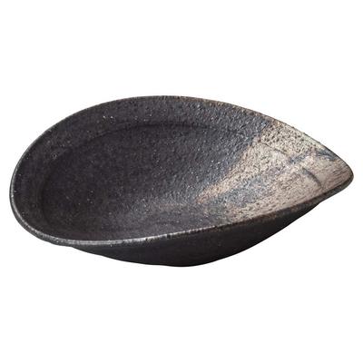 Сервировочная миска Marui Seito Shigaraki Ware Hechimon, копченая с ржавчиной, Сделано в Японии, MR-3-3034