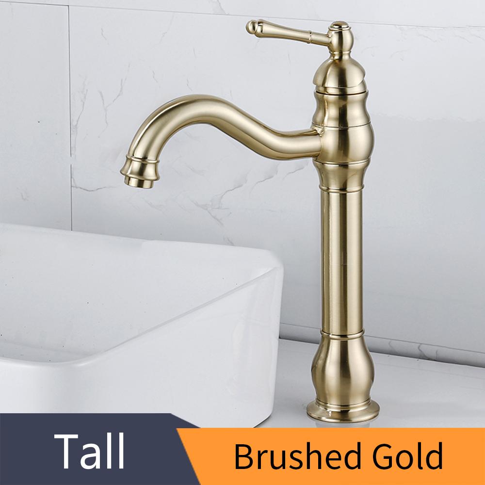 Basin Faucets Modern Antique Bathroom Faucet Waterfall Faucets Single Hole Cold and Hot Water Tap Basin Faucet Mixer Taps 855975