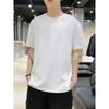 Мужские футболки летние с коротким рукавом однотонные футболки топы повседневные повседневные свитера спортивные топы