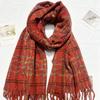 Imitation Cashmere Scarf for Women Winter New Korean Style Small Fresh Color Plaid Thickened Warm Student Shawl Scarf for Men