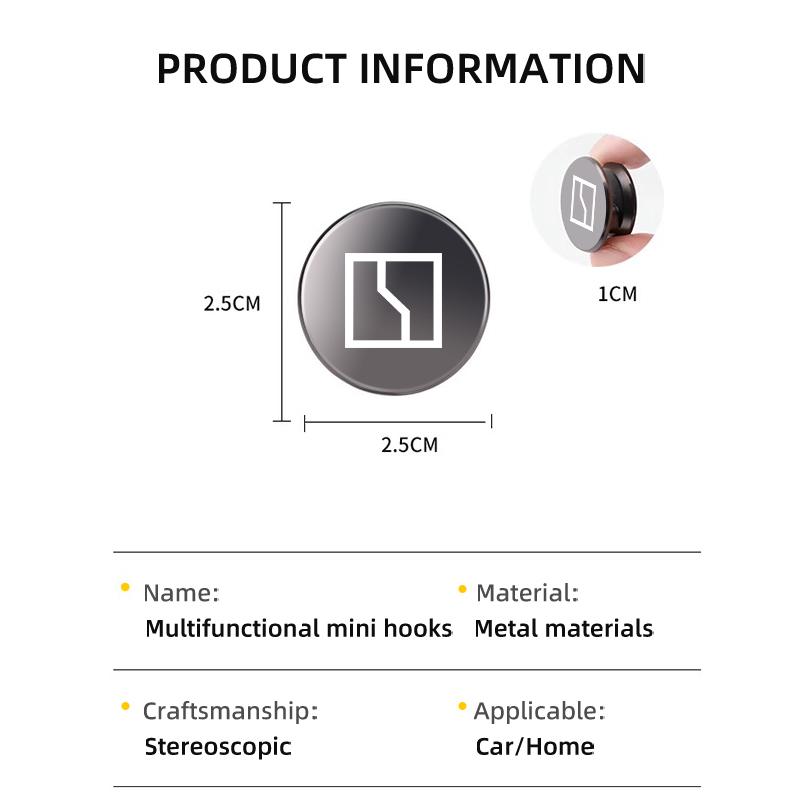 Hidden Circular Car Mini Storage Hook Auto Interior Accessories For Zeekr 001 2021 2022 2023 EV 2021-2023 009 Krypton tnrjc00