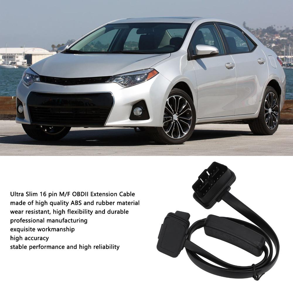 16 Pin Diagnostic Adapter Connector OBD2 Splitter Cable Vehicle Modification Debugging