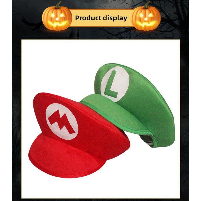 Super Bros Mario New Animation Cosplay Prop Hat Luigi Bros Dome Hat Baseball Cap