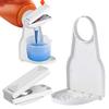Laundry Detergent Dispenser with Nozzle Switch Easy Installation Labor-Saving Laundry Detergent Cup Holder Drip Tray Set