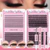 640 Tufts Of Diy Single Tufts Of Hair 10D100D Natural Dense D Song Segmented False Eyelash Extension Set