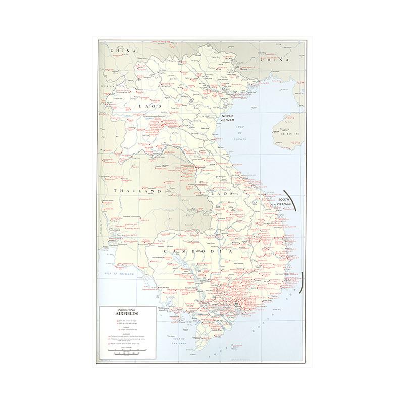 Карта Вьетнама Настенный Арт Плакат Украшение Фон Домашний Офис Школьные Принадлежности