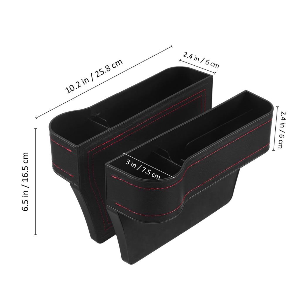 Ledmomo 2 шт., автомобильное сиденье, боковое отделение для хранения, полиуретан, большой, вмещает пластиковые бутылки в пределах 7 см, автомобильные аксессуары, удобные товары для автомобиля