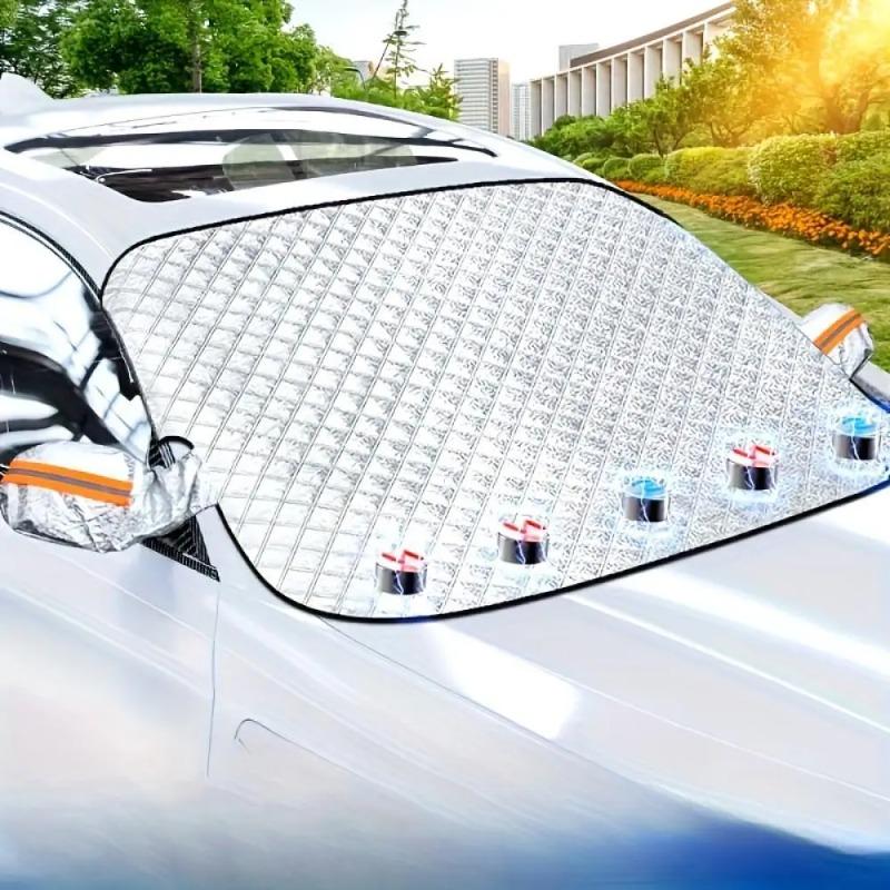 Автомобильный чехол для защиты лобового стекла от снега и УФ-лучей, Автомобильный чехол для защиты переднего окна от льда и мороза для защиты на открытом воздухе