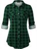 Женский приталенный топ в ретро-клетку с длинным рукавом, Осень/Зима 2026