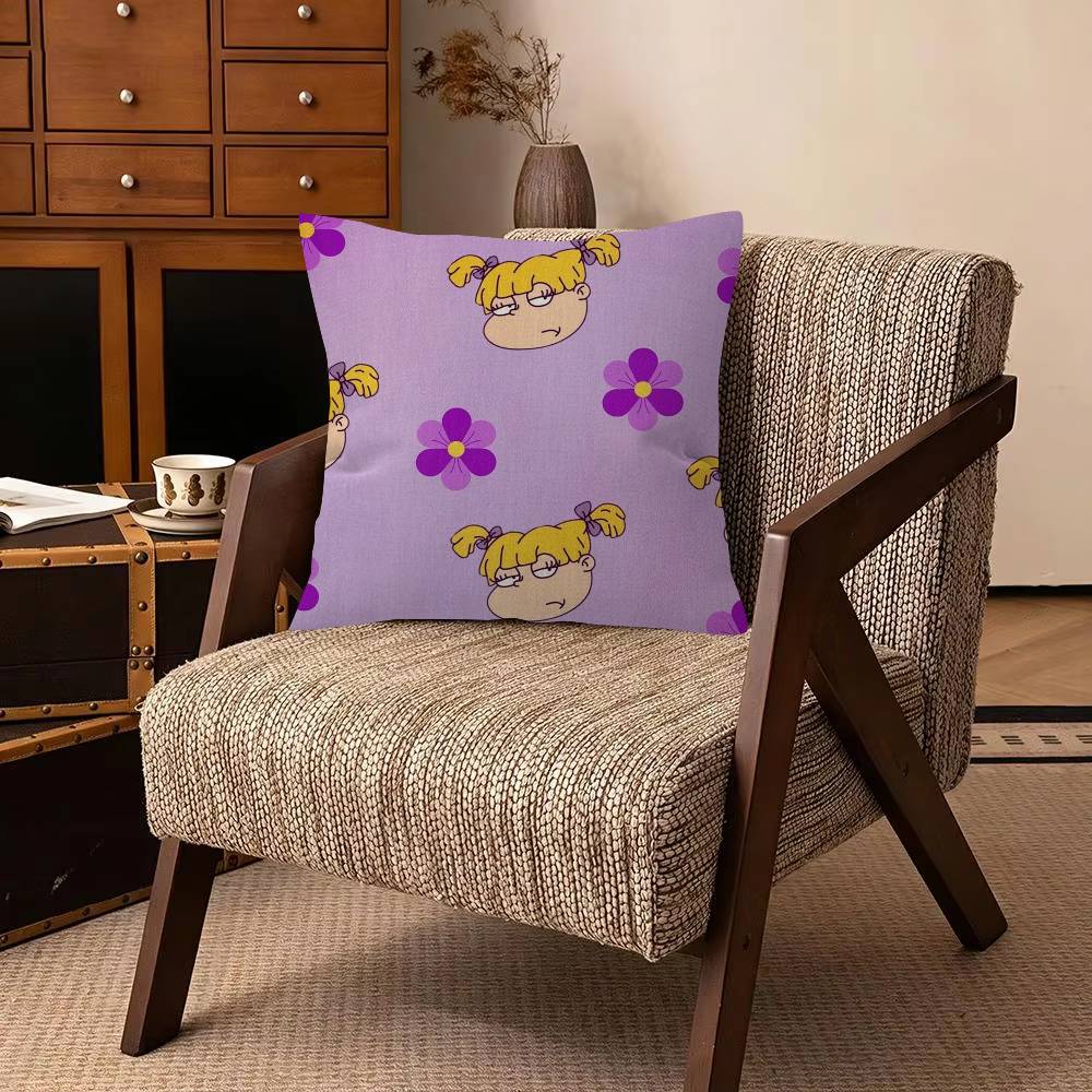 AAngelica Pickles Rugrats Cartoon  Cushion Cover Pillowcase Upholstery Sofa Throw Pillow Home Decor Pillowcas