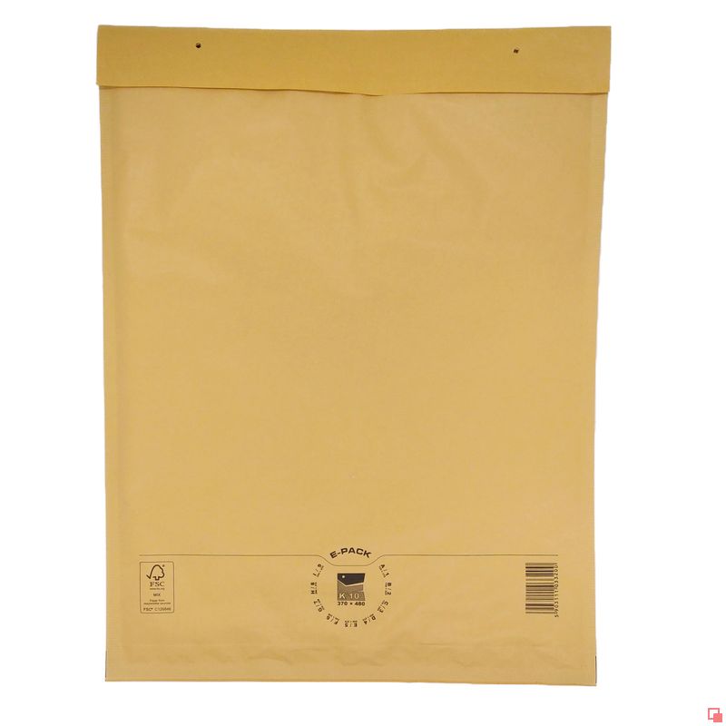 K20 BROWN bubble envelope x50pcs