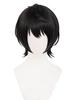 Cosplay Wig with Net, Sakuma Rintsuki, Heat-Resistant, Black Wig, Perfect for Halloween, Events, Cosplay, and Photoshoots
