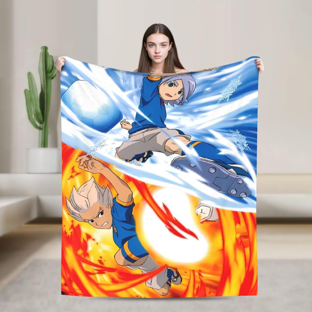 Аниме Одеяло Аксель Блейз Иназума Илевен Теплое Пушистое Плюшевое Одеяло-Плед для Девочек Мальчиков Гостиная Фланелевое Покрывало Покрывало для Кровати