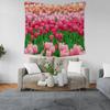 Fresh Landscape Tulip Pattern Tapestry Home Wall Decoration Tapestry Bedroom Living Room Tapestry