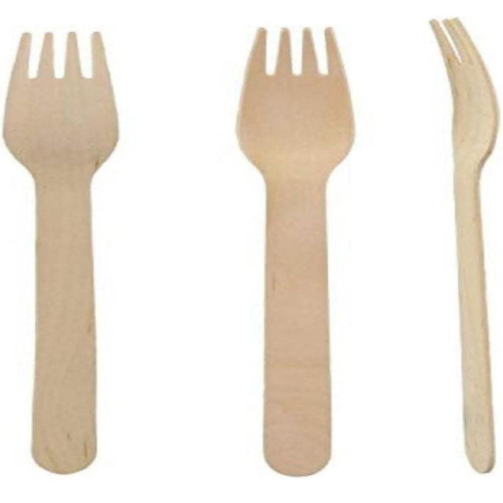 Биоразлагаемый одноразовый набор столовых приборов 14 смВилка(100р) 14смВилка (100 шт.)| Экологичность | Вечеринка | День рождения | Одноразовые деревянные | Удобно для путешествий