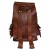 Bag Goat Leather Backpack Rucksack Laptop Vintage Brown Travel Men