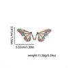 New Colorful Geometric Zircon Butterfly Earring Women’s Trendy Fashion Light Luxury Premium Exquisite Jewelry Gift