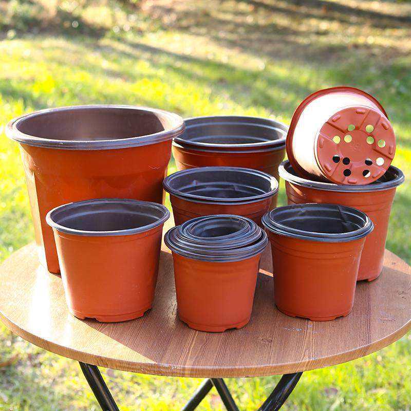 Large Disposable Seedling and Flower Pot, Double Color, Soft Plastic