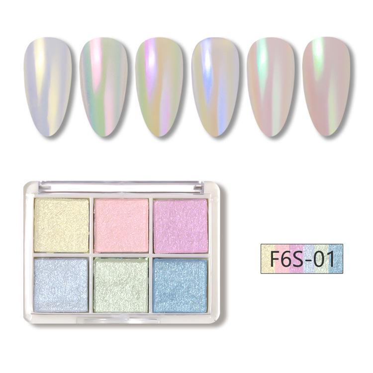 Aurora Iridescent Nail Art Magic Mirror Powder