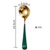 304 Stainless Steel Smooth Premium Spoon Multiple Colors Cute Dessert Spoon for Home Use Round Head Thick Gold Silver Spoon